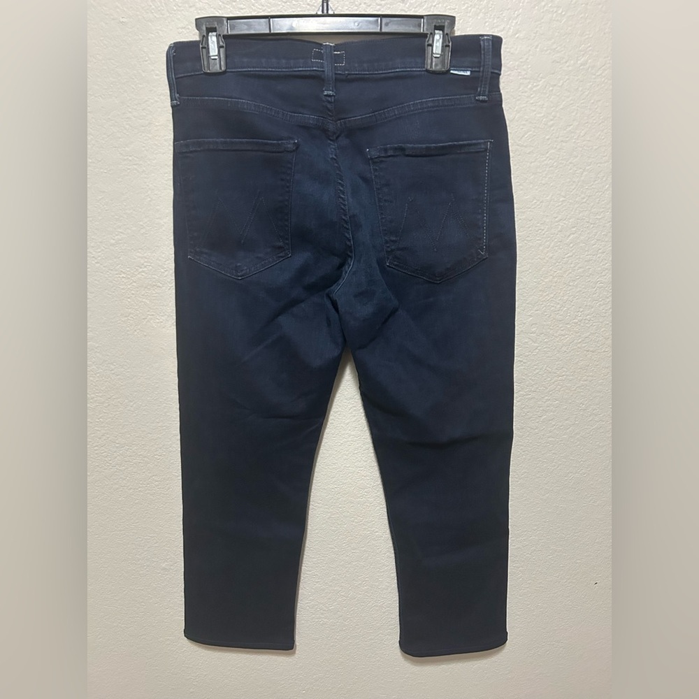 Mother The Mid Rise Rider Ankle Jeans in Karaoke in Kyoto Size 30 Dark Wash - Picture 5 of 10